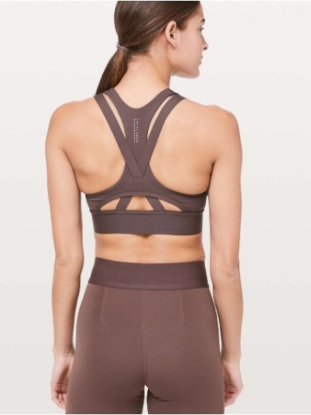Lululemon To The Beat Bra *lululemon X SoulCycle Purple Taupe Size 4